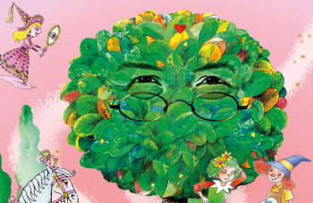 Karikatur: Ein Baum mit Brille